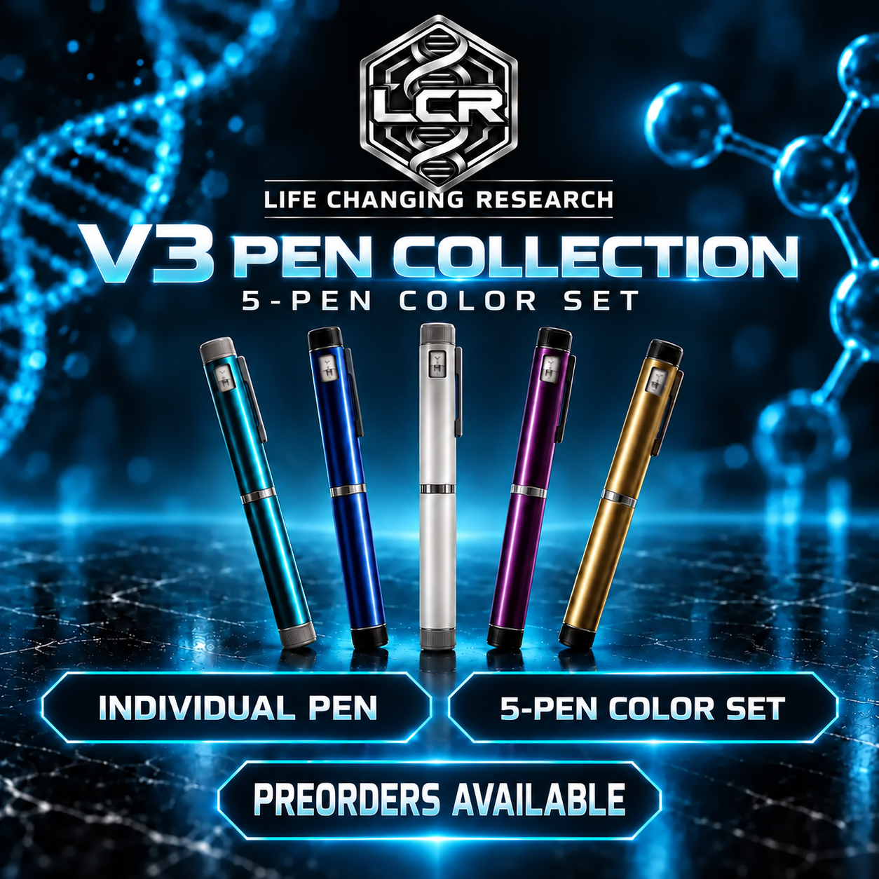 LCR V3 reusable pen collection with preorders available
